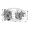 GATES T38225 Tensioner Pulley, v-ribbed belt